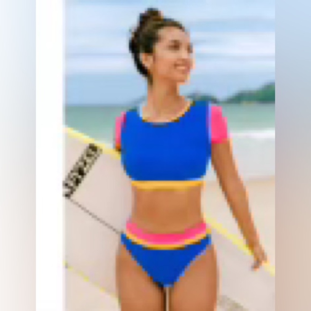 Cupshe color block Bikini